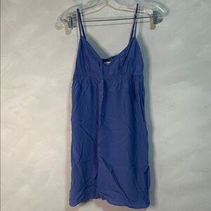 Banana Republic 100% silk babydoll nightie slip blue pyjama size small